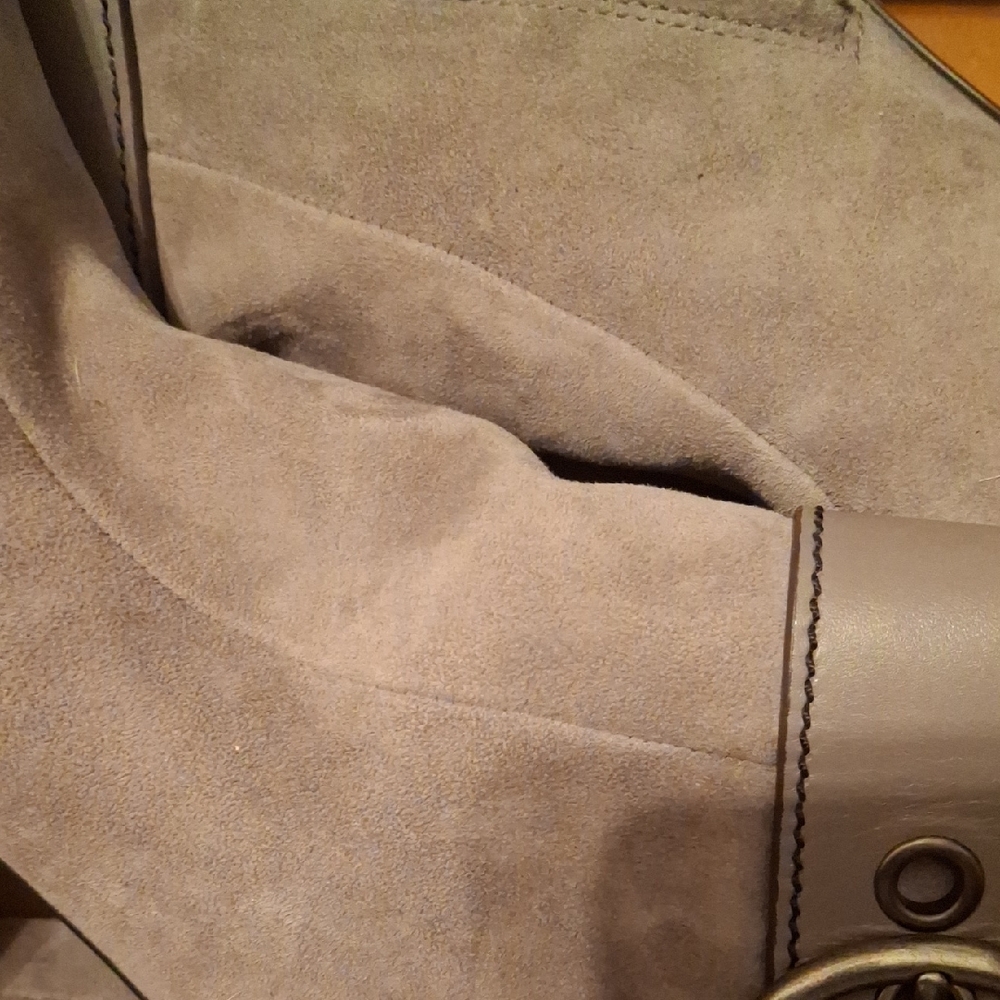 Coach Gray Ankle Booties
